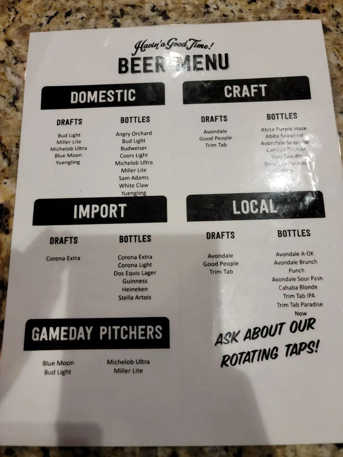 Menu 10