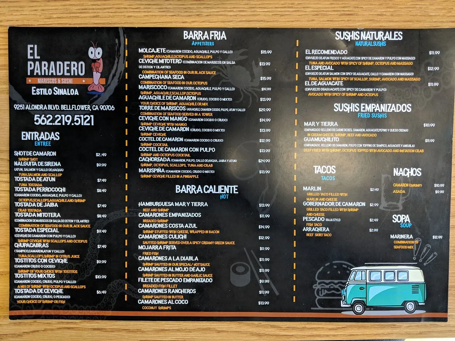 Menu 8