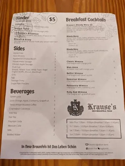 Menu 9