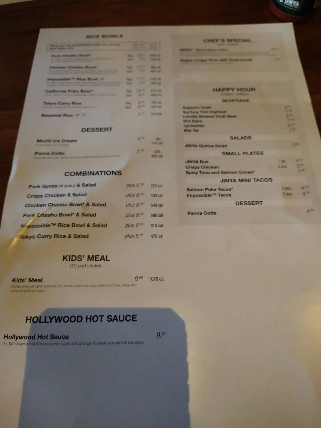 Menu 9