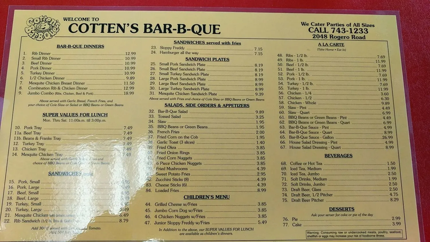 Menu 2