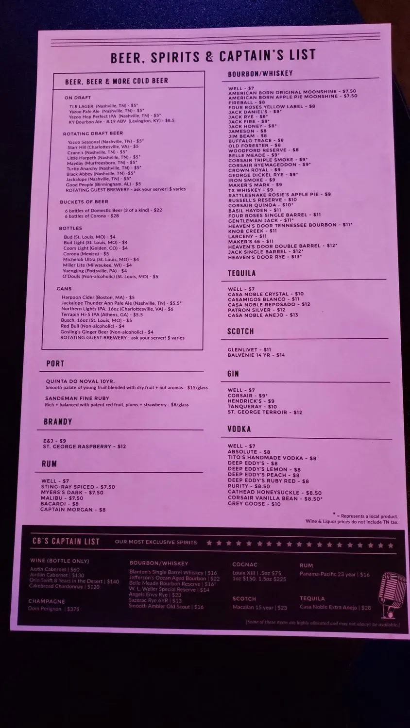 Menu 8