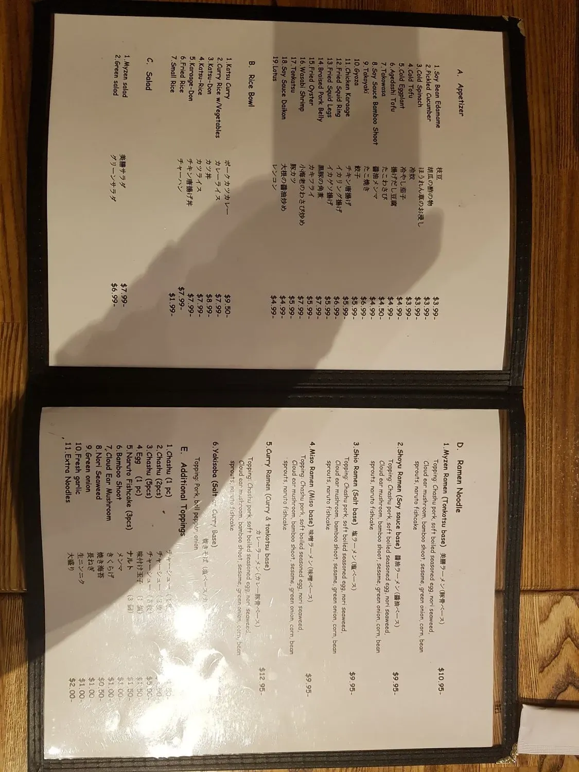 Menu 6