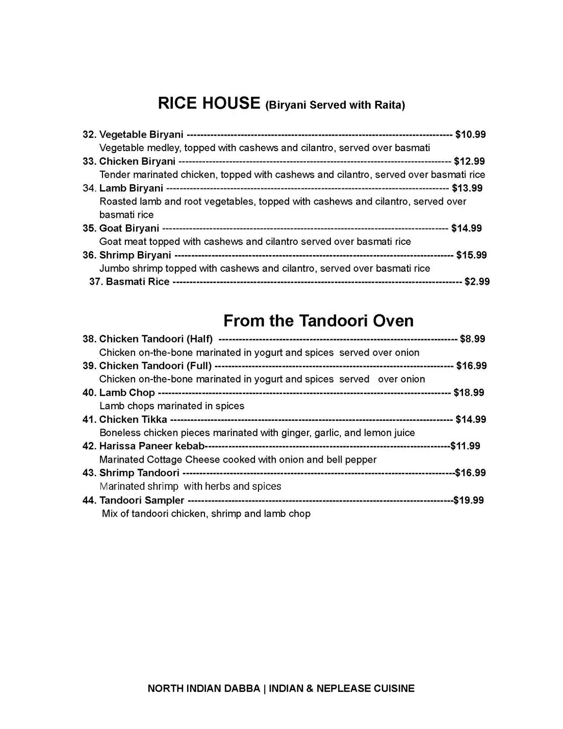 Menu 10