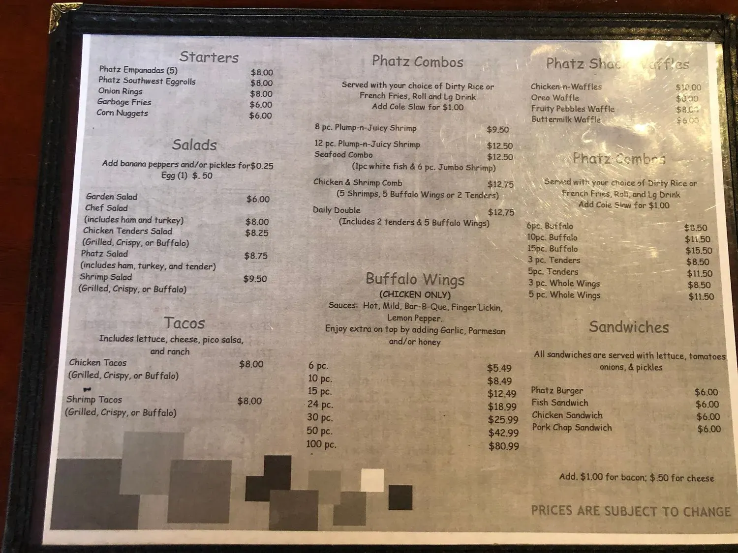 Menu 6