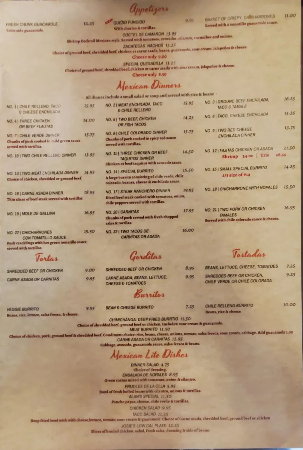 Menu 1