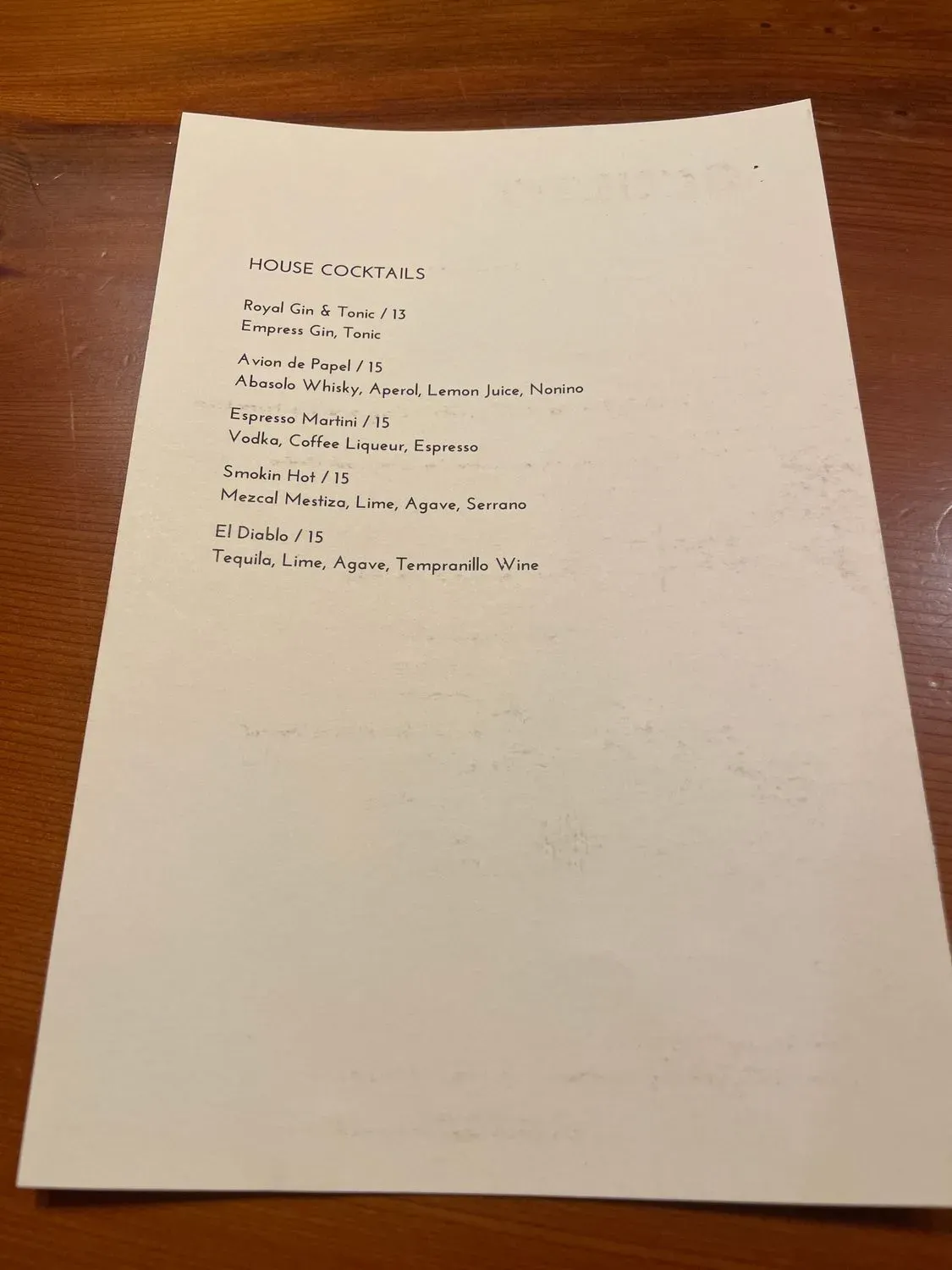 Menu 8