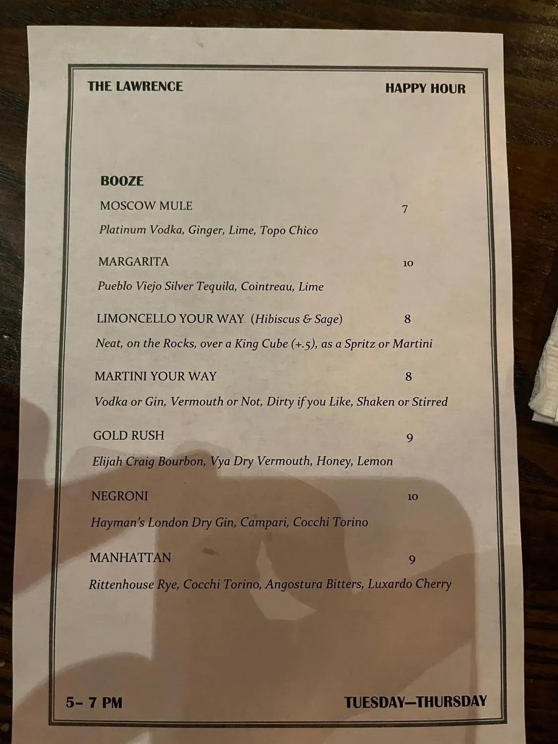 Menu 6