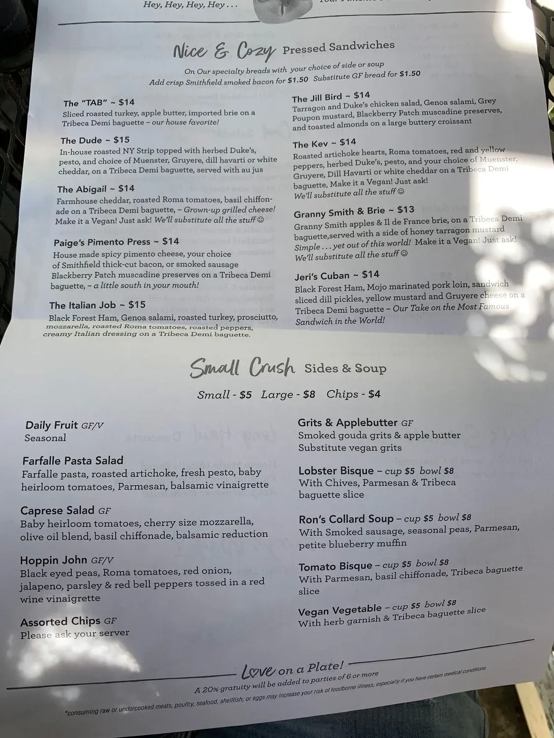 Menu 5