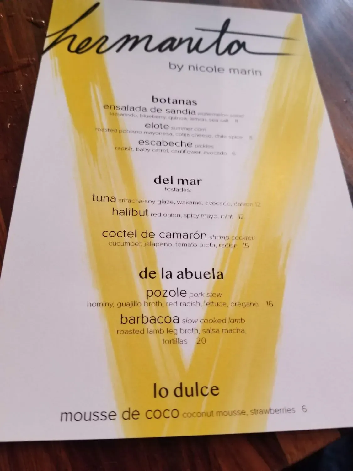 Menu 5