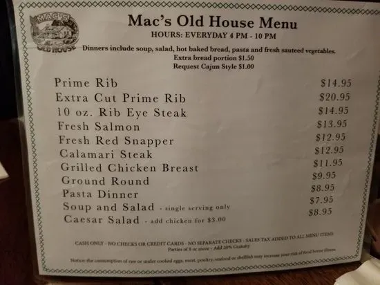 Menu 7