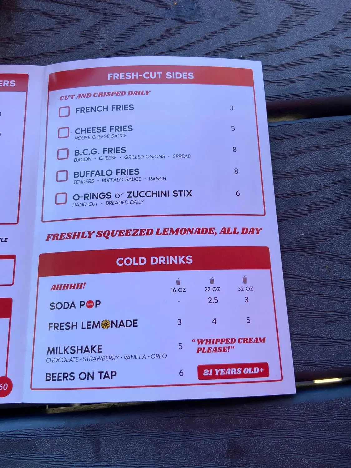 Menu 7