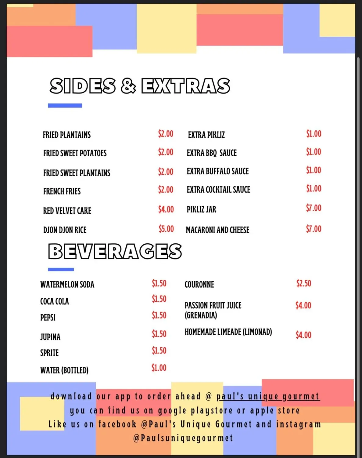 Menu 2