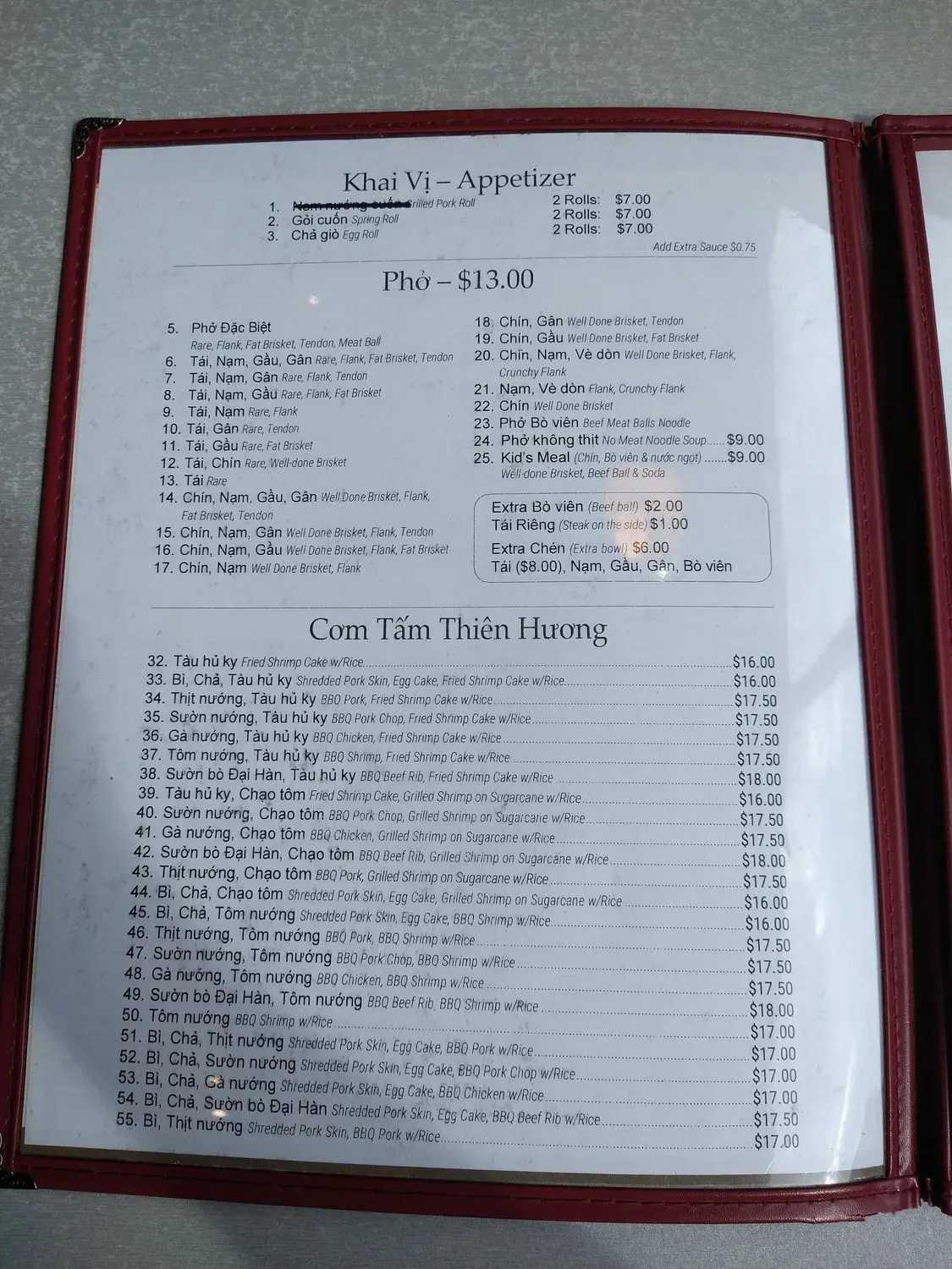 Menu 7