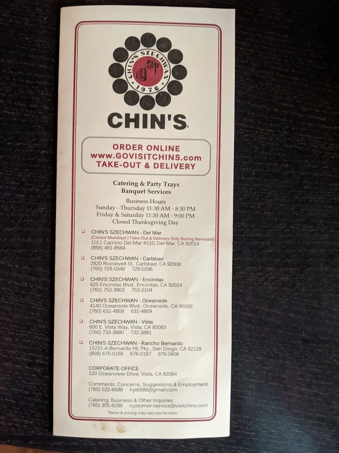 Menu 2