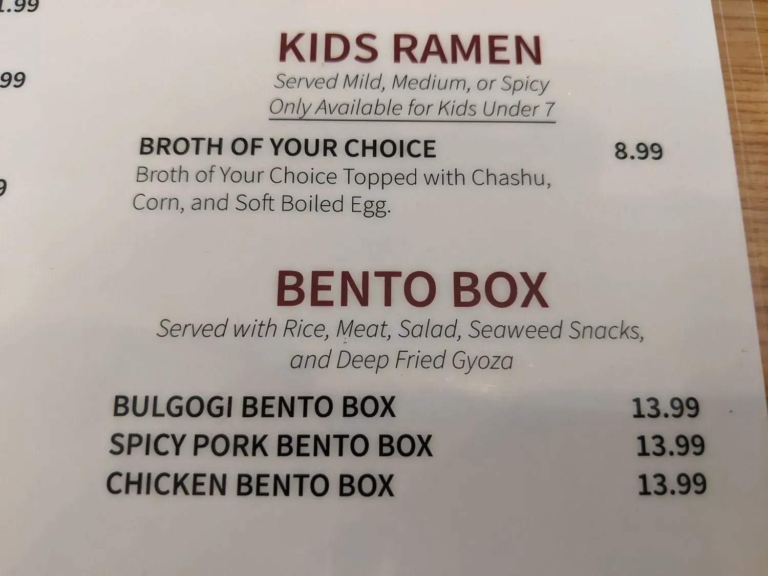 Menu 4