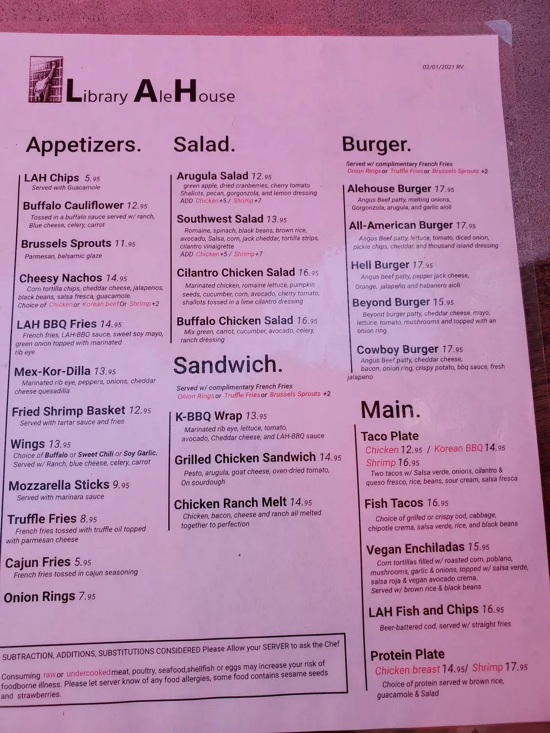 Menu 2