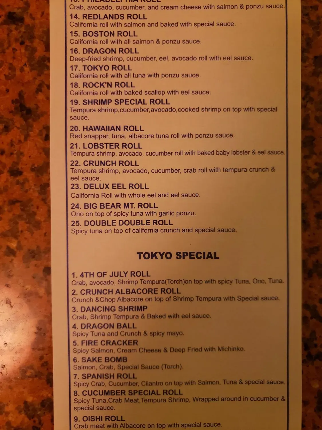 Menu 2