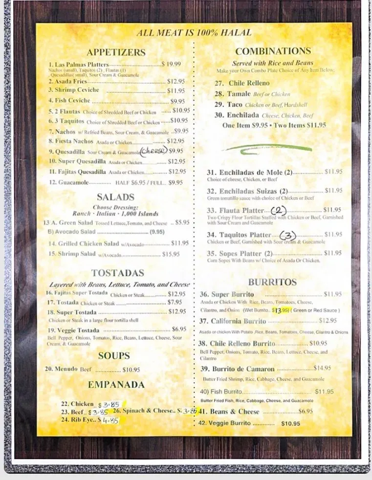 Menu 7