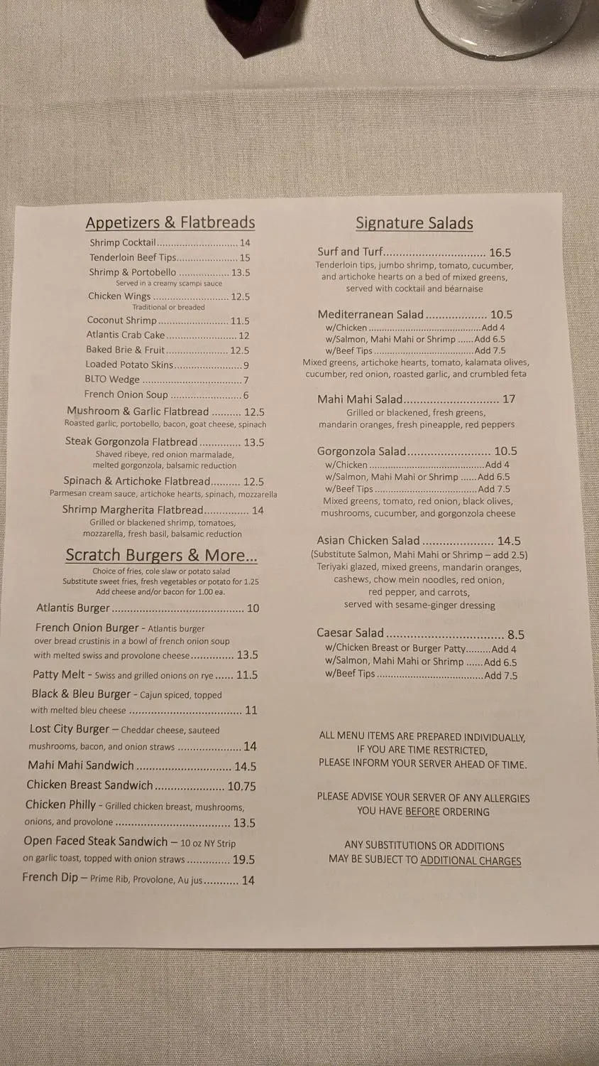 Menu 1