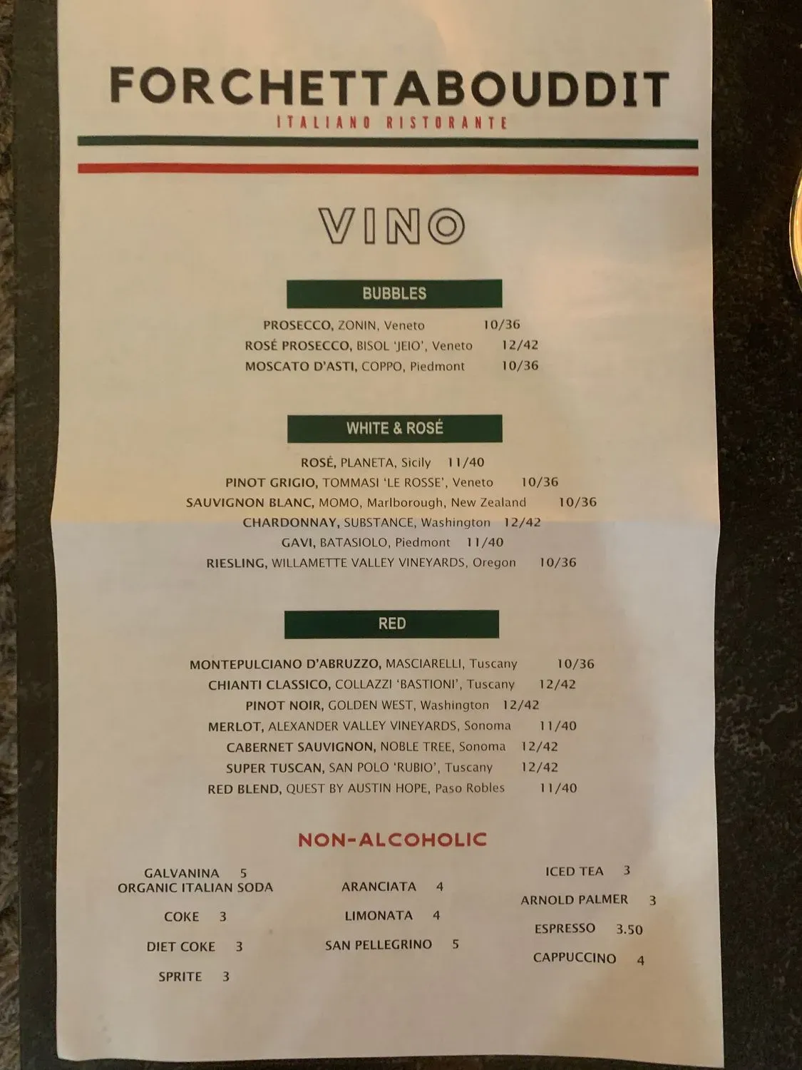 Menu 8