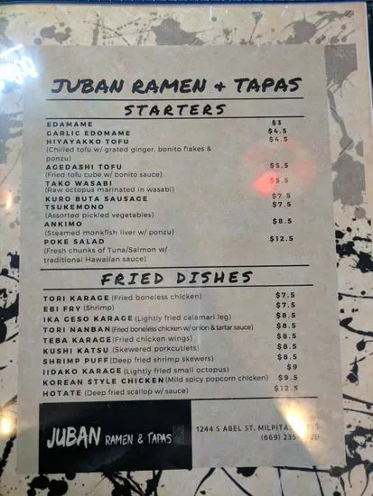 Menu 9