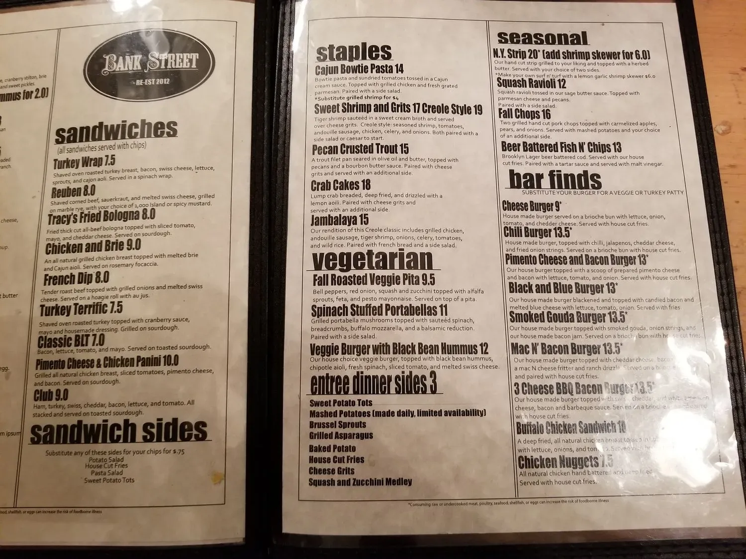 Menu 7