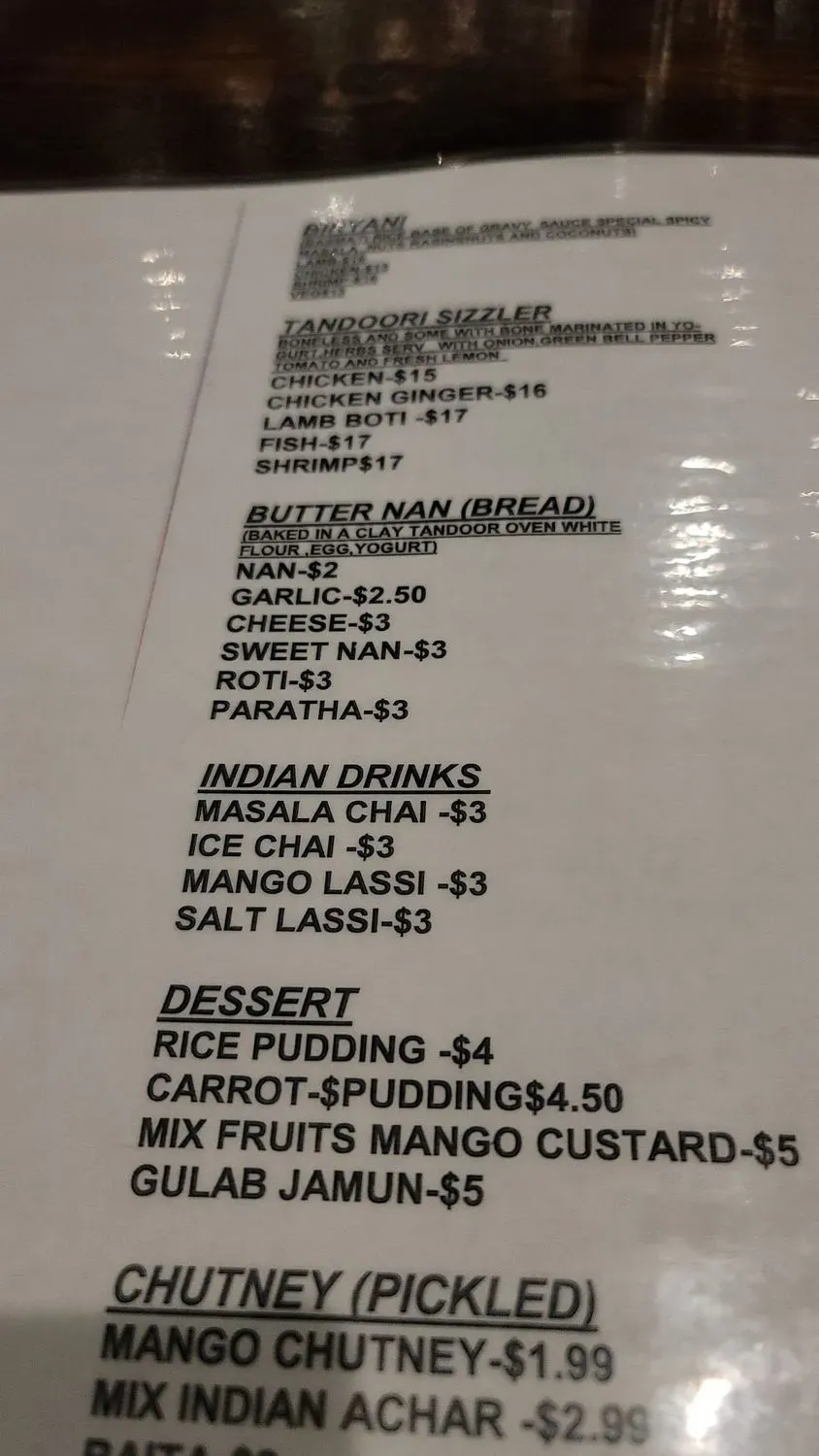 Menu 8