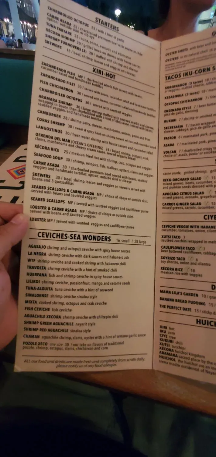 Menu 7