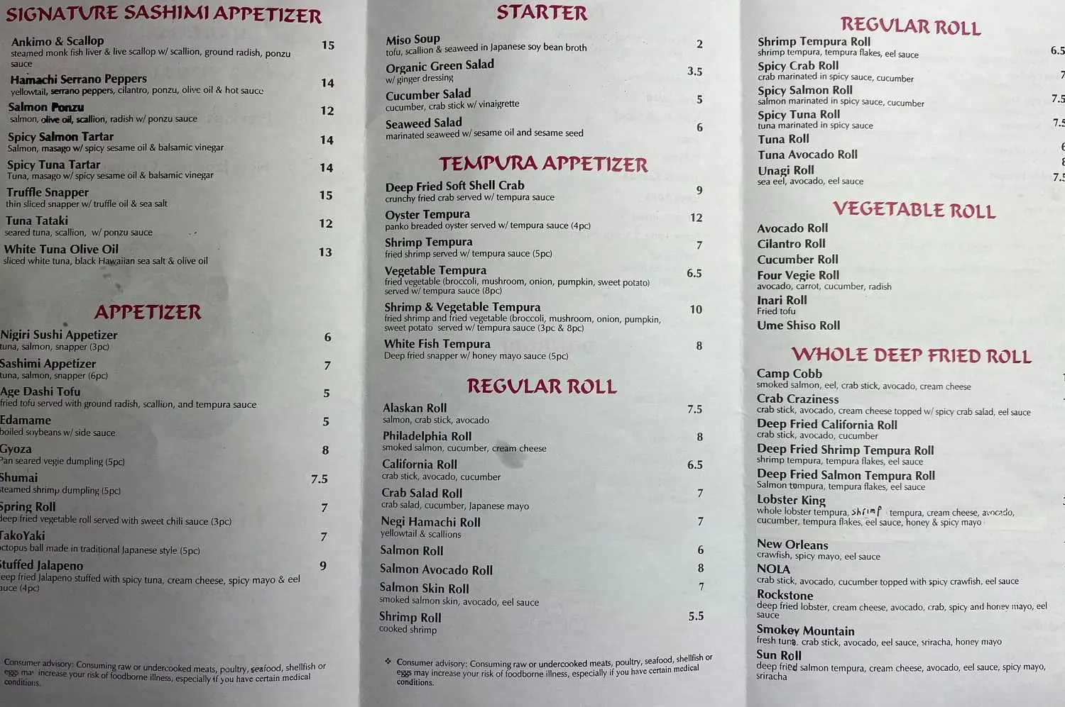 Menu 2