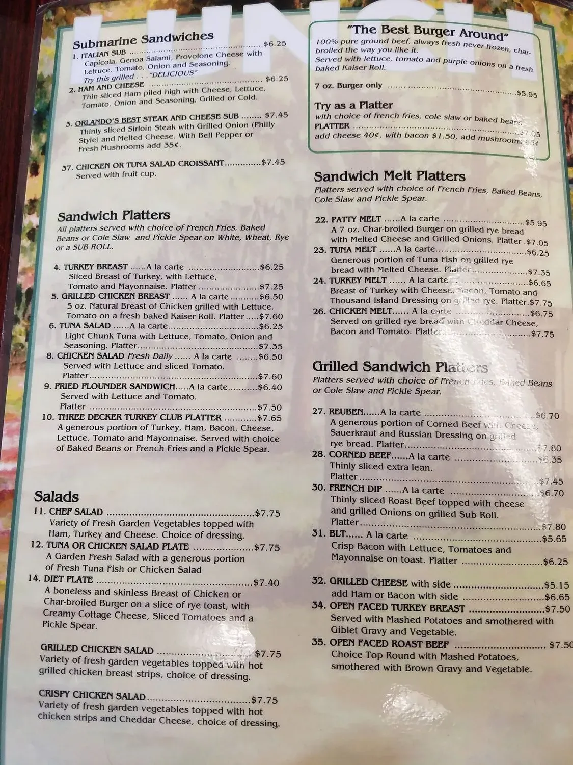 Menu 8