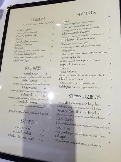 Menu 5