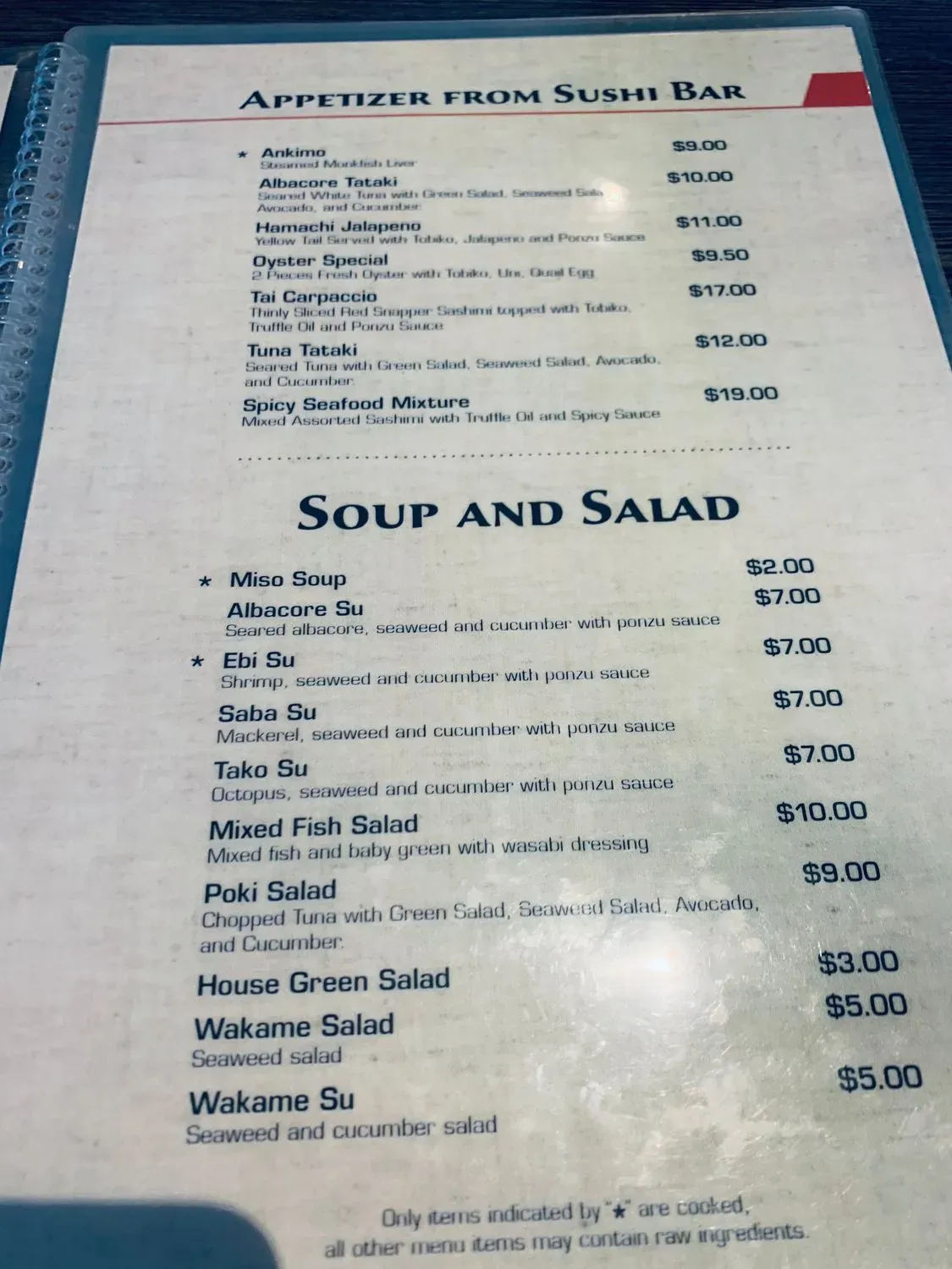 Menu 1