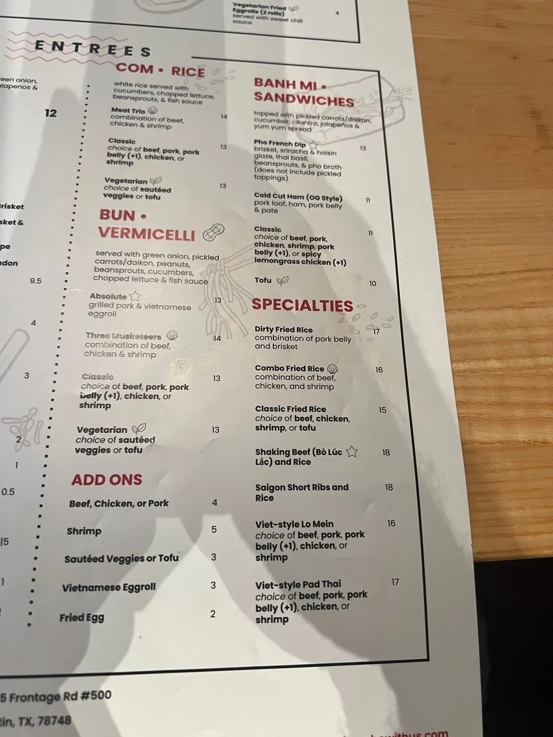 Menu 7