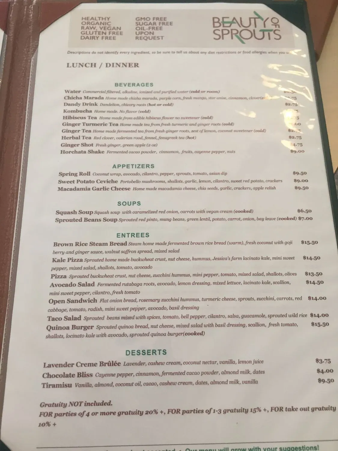 Menu 2