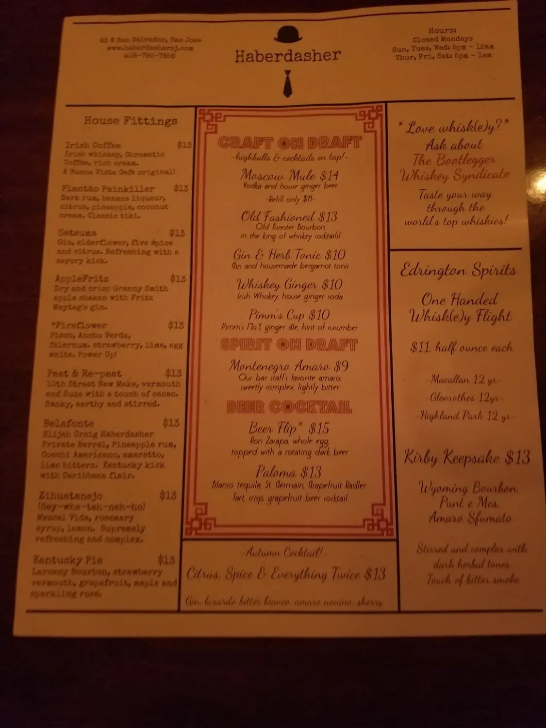 Menu 7