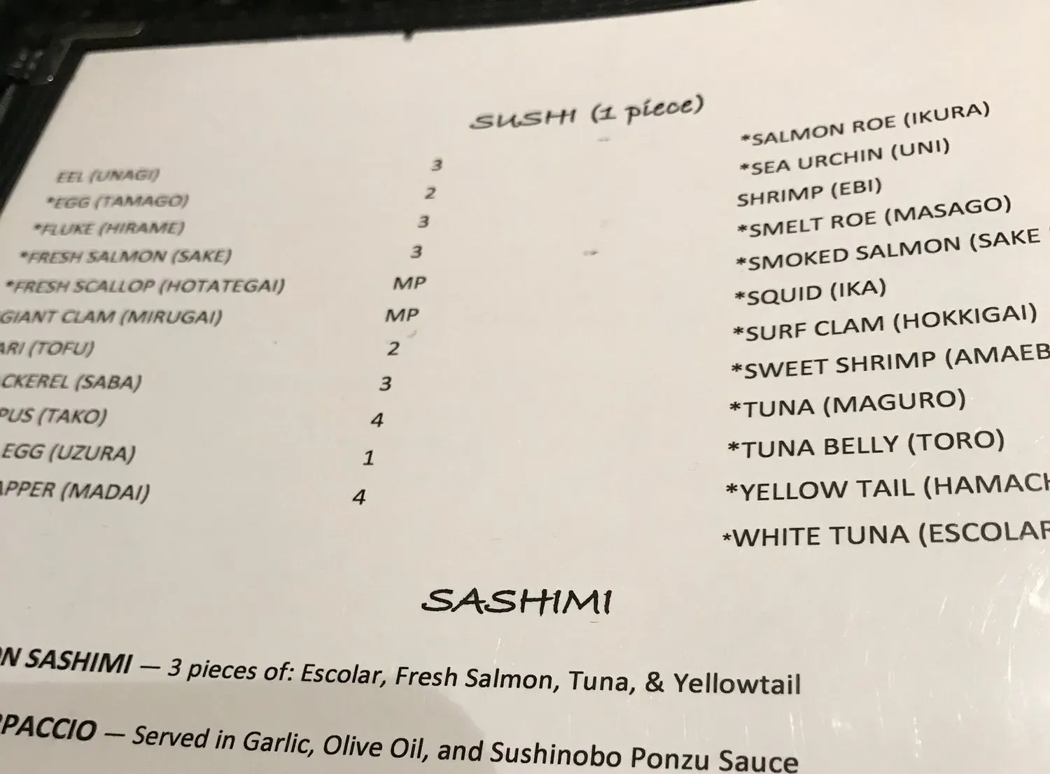 Menu 4