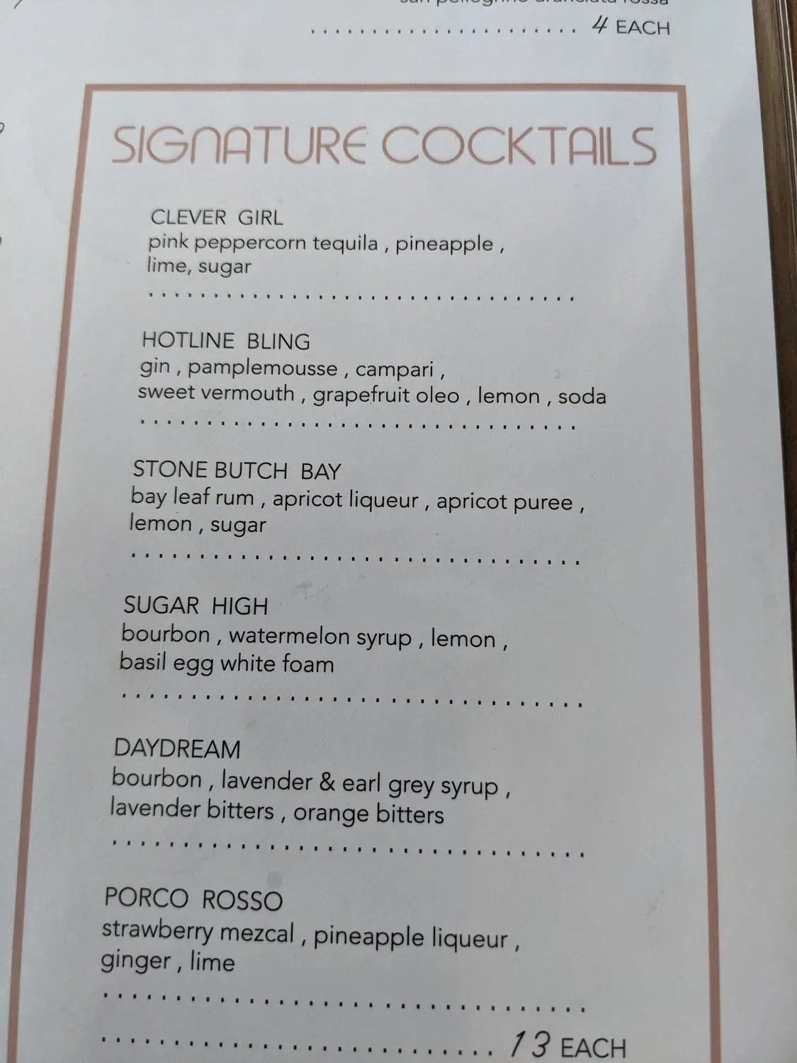 Menu 7