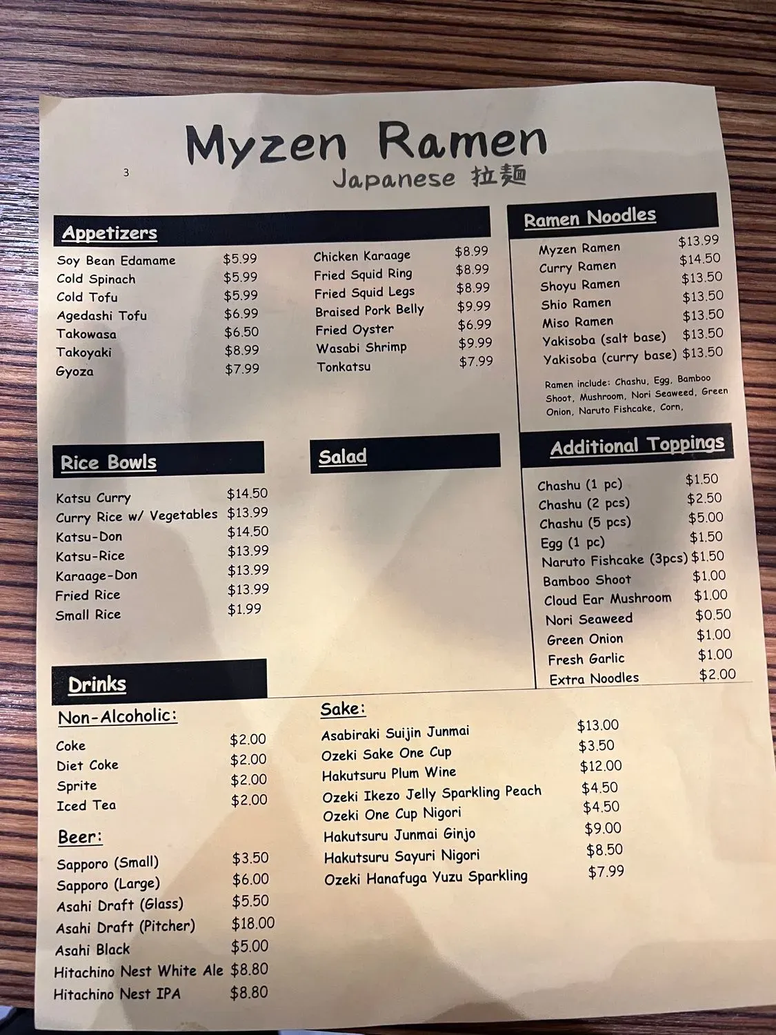 Menu 2