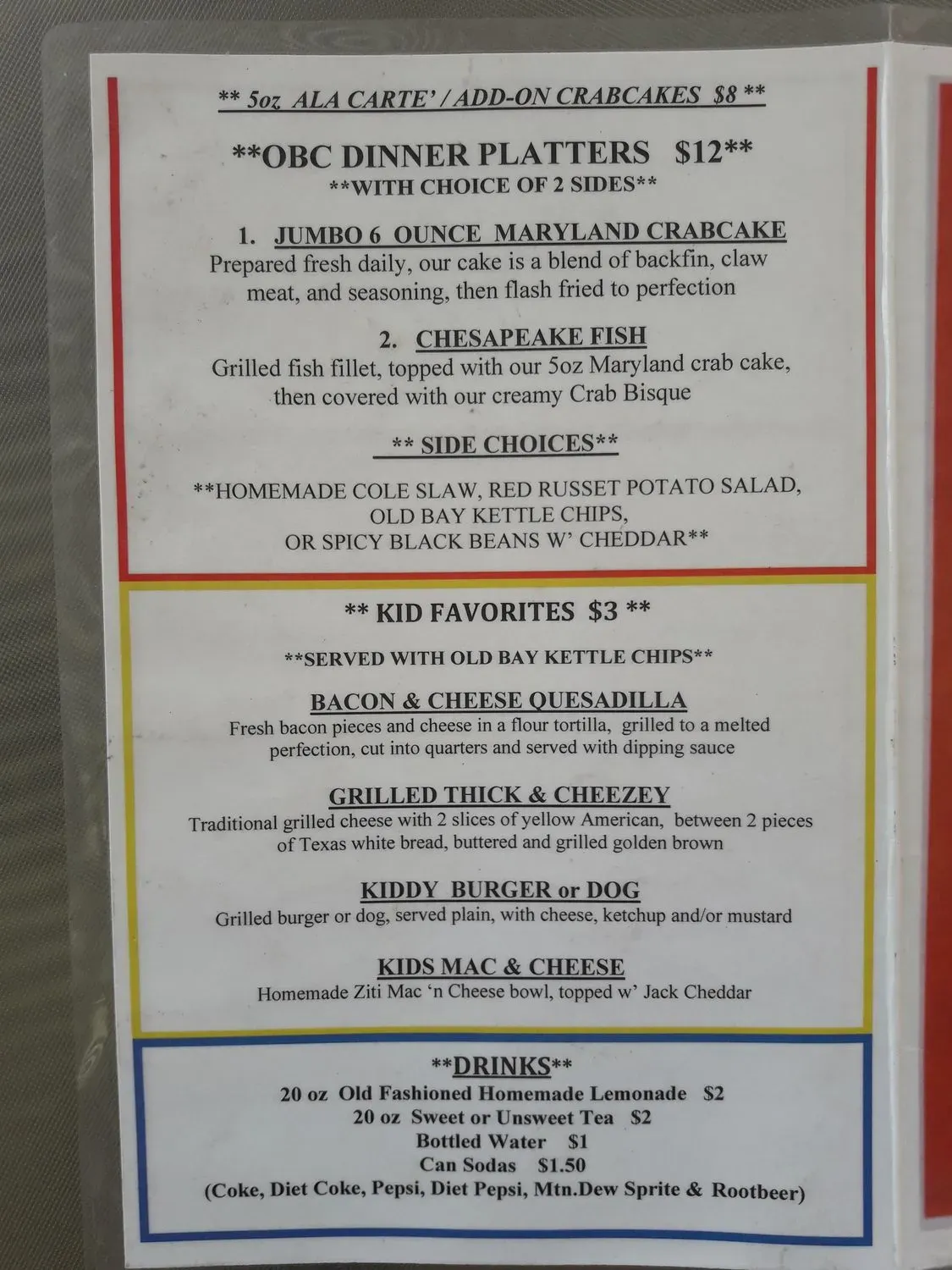 Menu 5