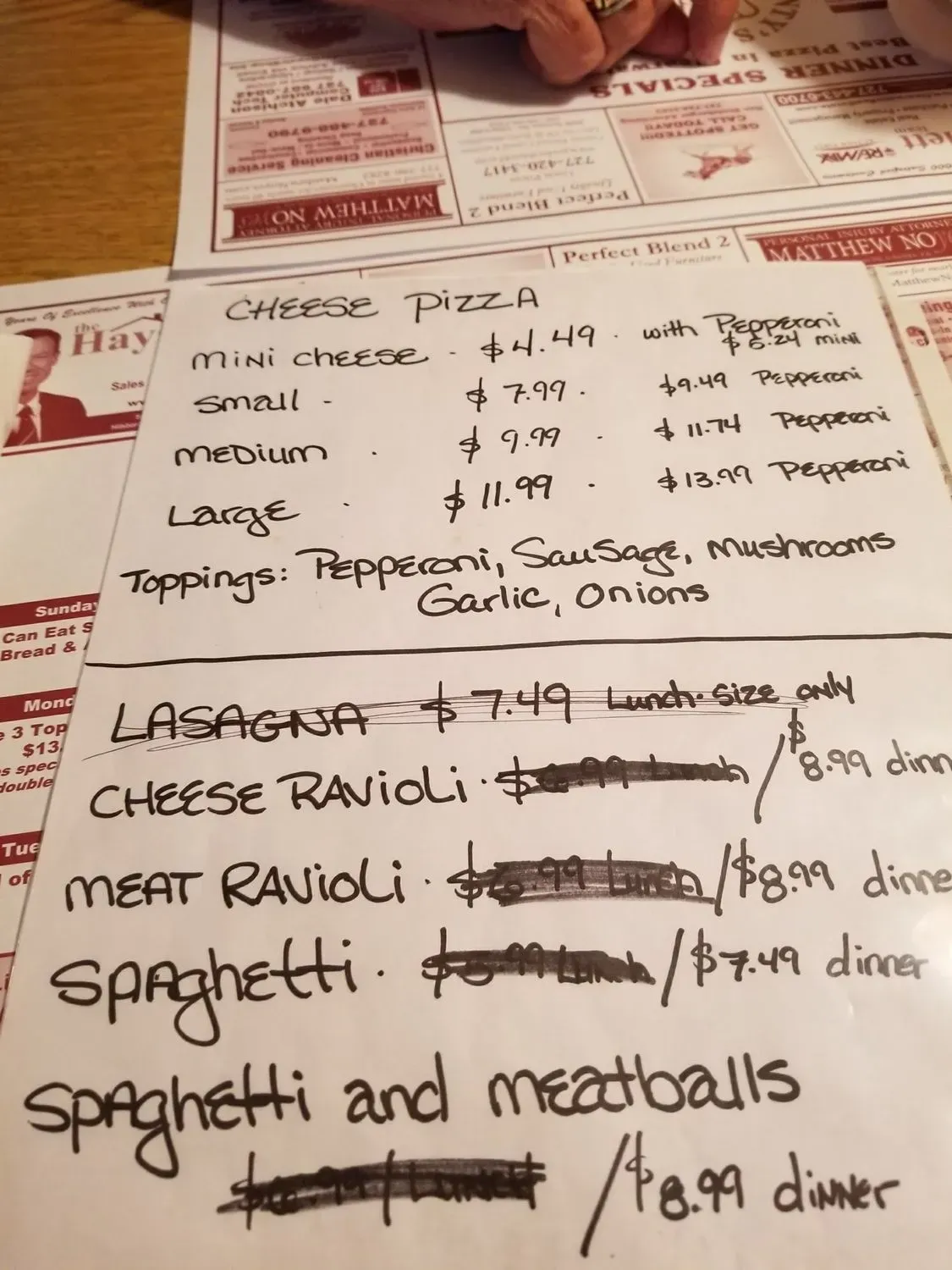 Menu 6