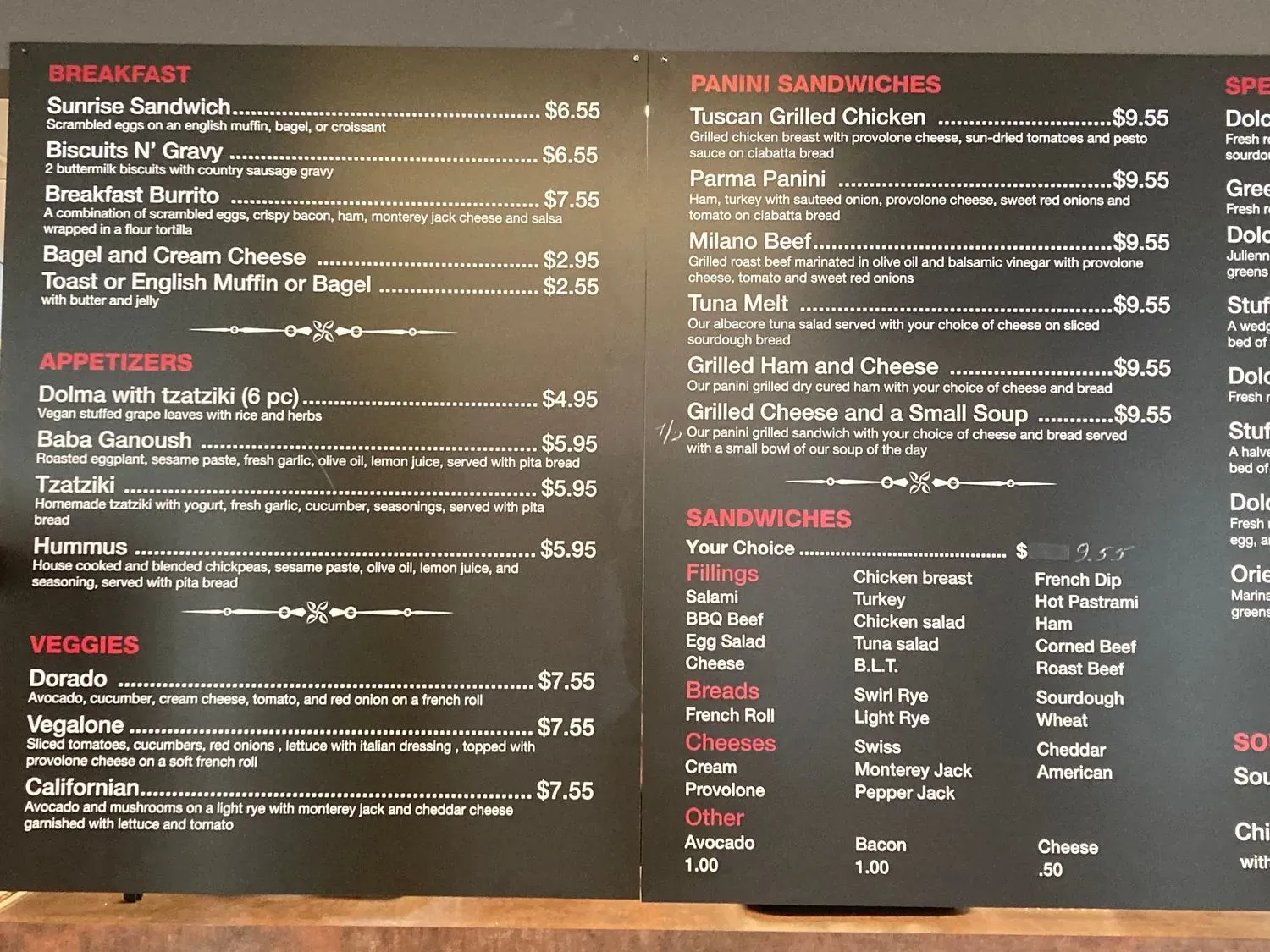 Menu 3