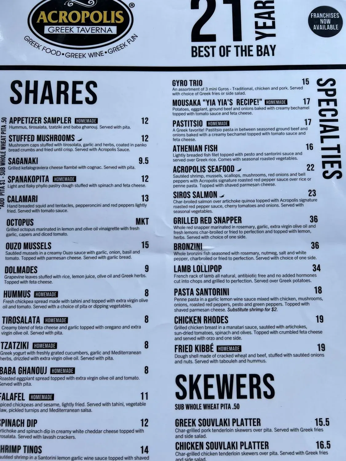 Menu 6