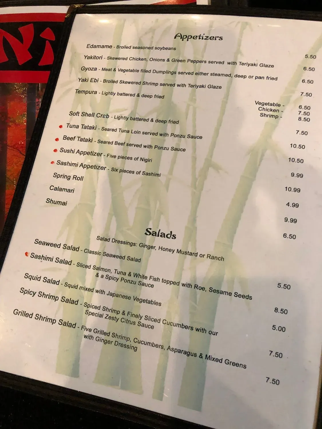 Menu 8