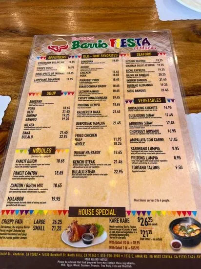 Menu 9