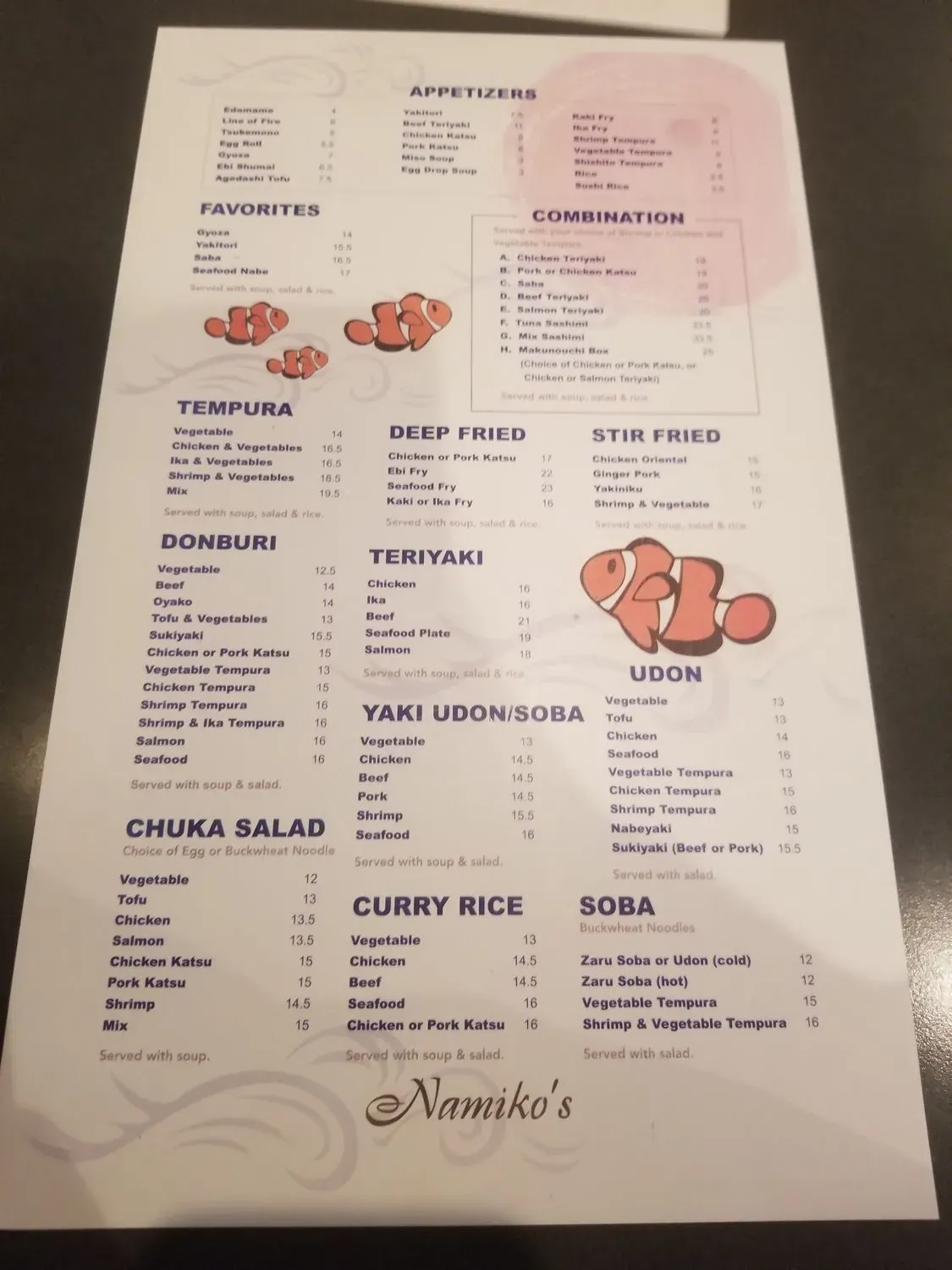 Menu 4