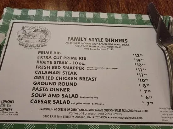 Menu 10