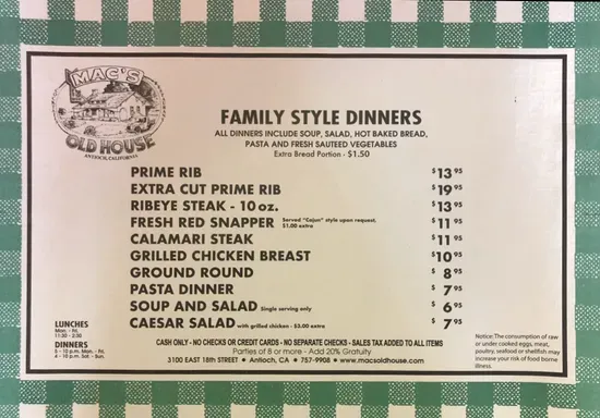 Menu 9