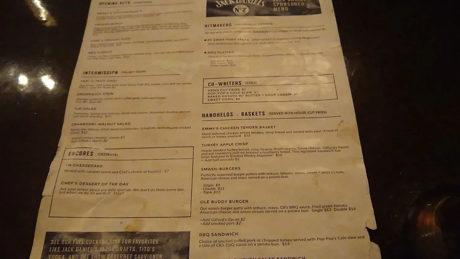 Menu 5