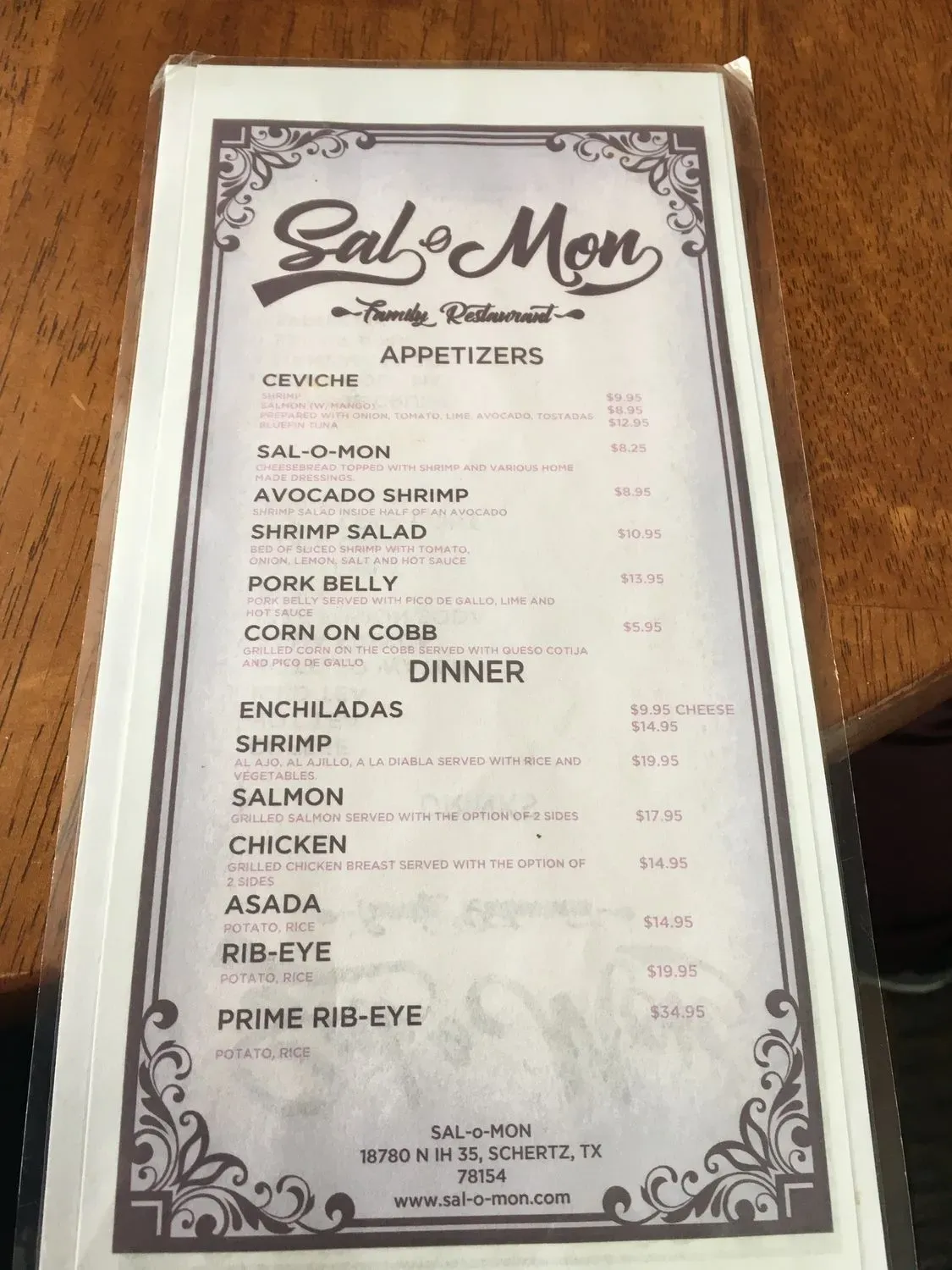 Menu 7